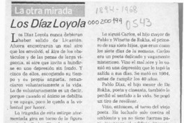 Los Díaz Loyola  [artículo] Quintín Quintas.