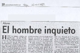 El hombre inquieto