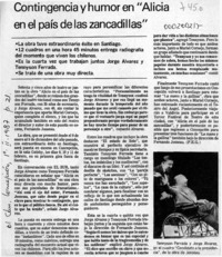 Contingencia y humor en "Alicia en el país de las zancadillas"  [artículo] P. E. G.