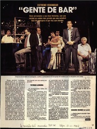 "Gente de Bar"  [artículo] Nora Ferrada.