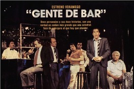 "Gente de Bar"  [artículo] Nora Ferrada.