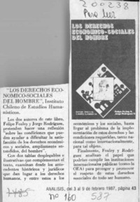 "Los Derechos económico-sociales del hombre"  [artículo].