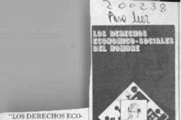 "Los Derechos económico-sociales del hombre"  [artículo].