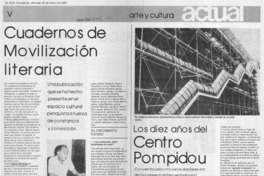 Cuadernos de movilización literaria