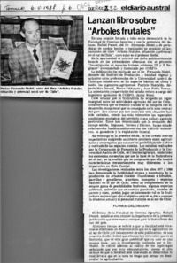 Lanzan libro sobre "Arboles frutales"  [artículo].