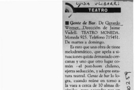 Gente de bar  [artículo] Luisa Ulibarri.