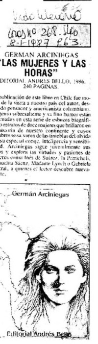 "Las Mujeres y las horas"  [artículo].