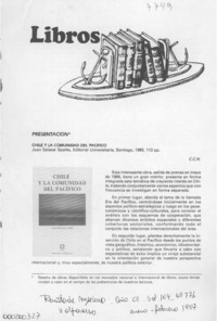 Chile y la comunidad del Pacífico  [artículo] C. C. N.