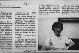 Nuevo libro sobre el Papa  [artículo].