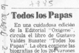 Todos los Papas  [artículo].