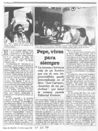 Pepe, vives para siempre