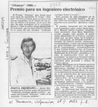 Premio para un ingeniero electrónico  [artículo].
