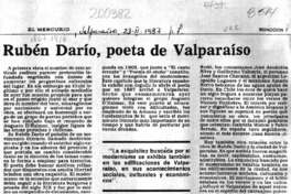 Rubén Darío, poeta de Valparaíso  [artículo] Gastón Gauché.