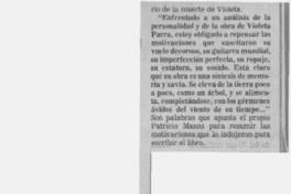 Presentado libro de Violeta Parra  [artículo].