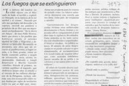 Los fuegos que se extinguieron  [artículo] Pacián Martínez E.