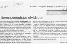 Escritores penquistas olvidados