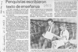 Penquistas escribieron texto de enseñanza  [artículo].