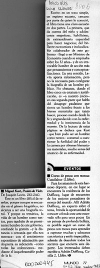 Miguel Kast, pasión de vivir  [artículo] Luisa Ulibarri.