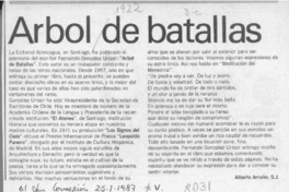 Arbol de batallas  [artículo] Alberto Arraño.