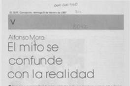 Alfonso Mora, el mito se confunde con la realidad