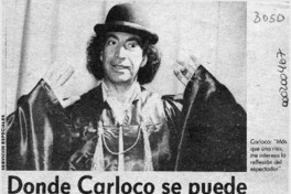 Donde Carloco se puede gritar, pero despacito --  [artículo].