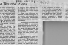 Una 'Risueña' alerta  [artículo].