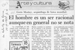 El hombre es un ser racional -- aunque no siempre se note  [artículo] Lucy Bennett.