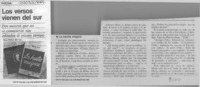 Los versos vienen del Sur  [artículo] L. C. C.