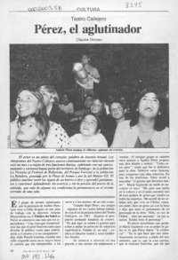 Pérez, el aglutinador  [artículo] Claudia Donoso.
