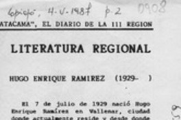 Hugo Enrique Ramírez (1929- )