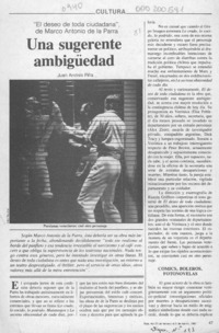 Una sugerente ambigüedad  [artículo] Juan Andrés Piña.