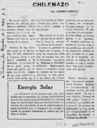 Chilenazo  [artículo] Andrés Sabella.