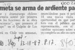 Skármeta se arma de ardiente paciencia  [artículo].
