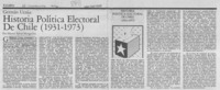 Historia política electoral de Chile (1931-1973)