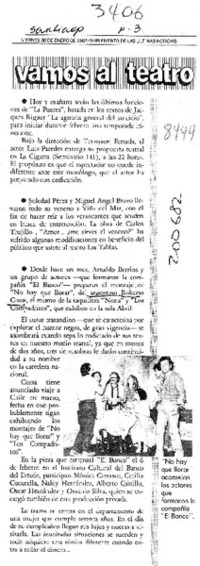 Vamos al teatro  [artículo].