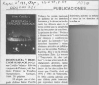 Democracia y derechos humanos  [artículo].