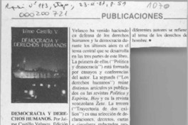 Democracia y derechos humanos  [artículo].