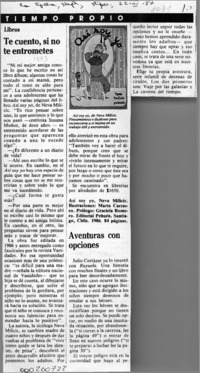 Te cuento, si no te entrometes  [artículo].