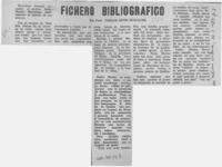 Fichero bibliográfico  [artículo] Carlos René Ibacache.