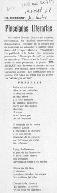 Pinceladas literarias  [artículo].