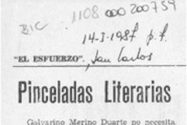 Pinceladas literarias  [artículo].