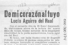 De mi corazón al tuyo  [artículo] Sonia Angélica Avila.