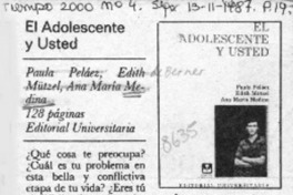 El adolescente y usted  [artículo].