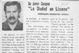 "La ciudad en llamas"  [artículo] Reinaldo Sandoval Durán.