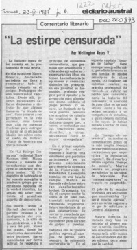 "La estirpe censurada"  [artículo] Wellington Rojas Valdebenito.