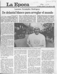 De delantal blanco para arreglar el mundo  [artículo] Verónica Waissbluth.