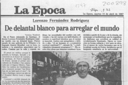 De delantal blanco para arreglar el mundo  [artículo] Verónica Waissbluth.