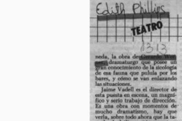 Gente de bar  [artículo] Edith Phillips.