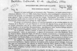 Evolución del lenguaje galante