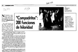 "Compadritos", 200 funciones de hilaridad  [artículo].